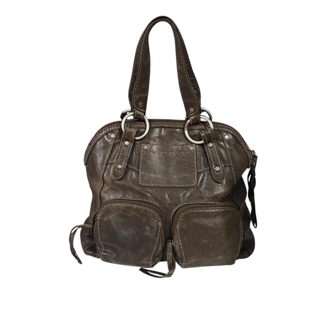 RUEHL No.925 Aubree Brown Leather Shoulder Bag Purse Abercrombie Italian Design - Picture 6 of 10